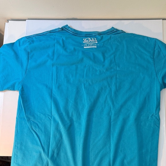 Von Dutch Teal Graphic Tee, vintage - Picture 8 of 10